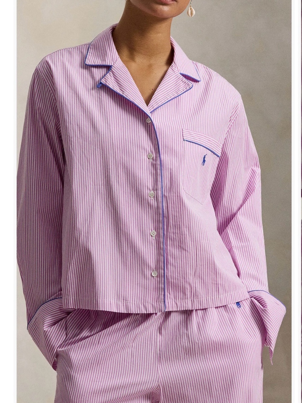 Ralph Lauren Red & White Striped Pajama Set - Picture 12 of 13
